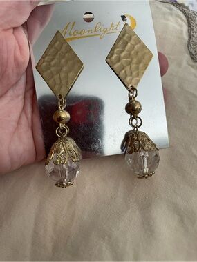80s Vintage Chunky gold Earrings